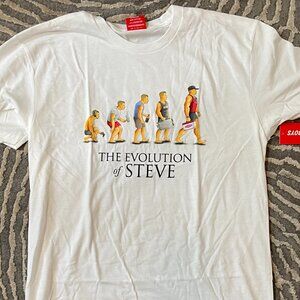Nelk Boys Full Send Limited Edition THE EVOLUTION of STEVE T-shirt Large NWT